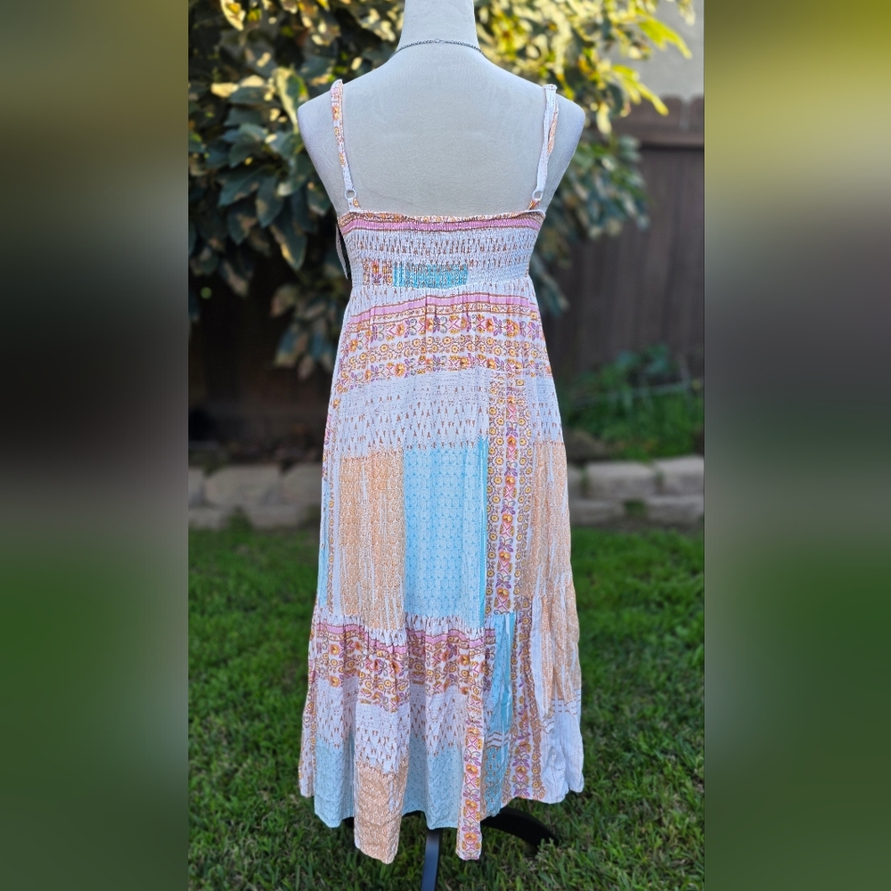 Millibon Colorful Boho Patchwork Maxi Summer Dres… - image 4